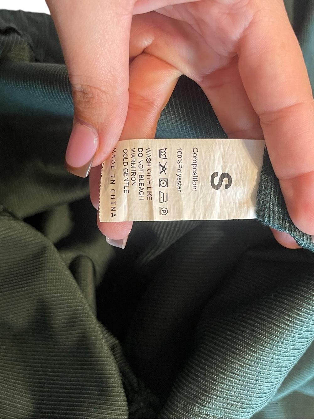 SHEIN High-Rise Wide Leg Jeans in Dark Teal Green - Picture 2 of 2